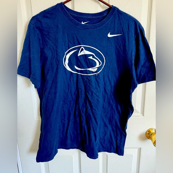 Penn State Nittany Lions navy white T-shirt Nike - Picture 1 of 4